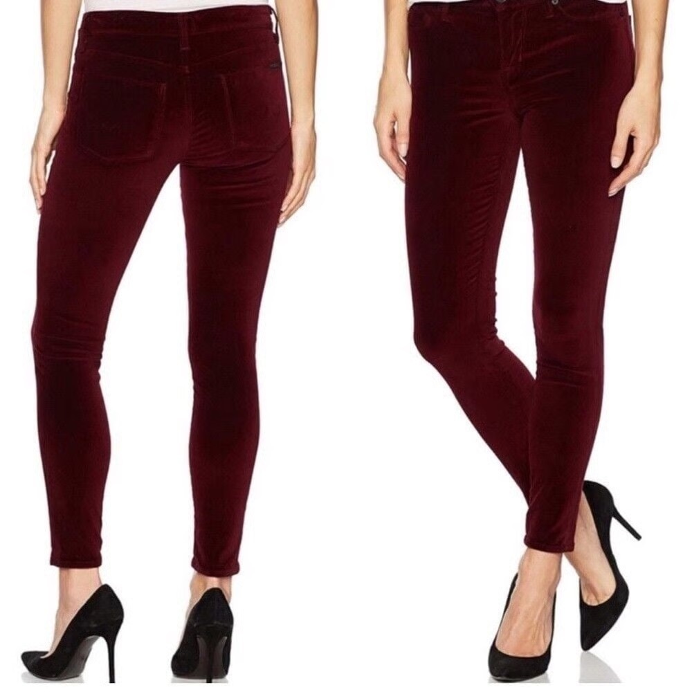 Hudson Jeans Deep Red Corduroy Pants